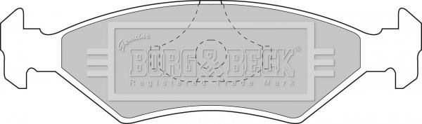 Borg & Beck BBP1118 - Set placute frana,frana disc aaoparts.ro