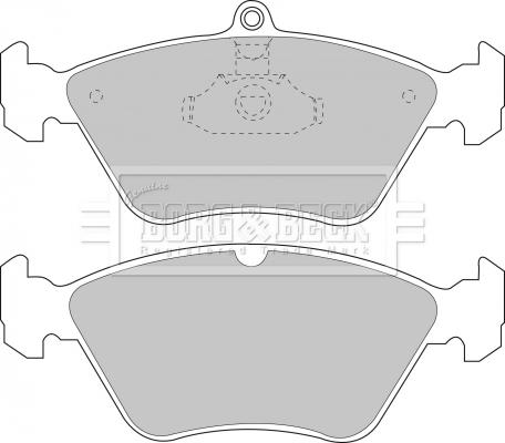 Borg & Beck BBP1487 - Set placute frana,frana disc aaoparts.ro