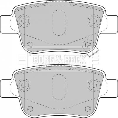 Borg & Beck BBP1880 - Set placute frana,frana disc aaoparts.ro