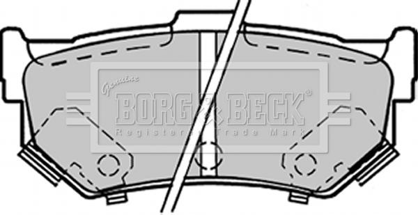 Borg & Beck BBP1298 - Set placute frana,frana disc aaoparts.ro