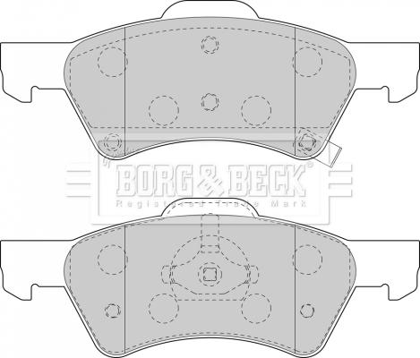 Borg & Beck BBP1745 - Set placute frana,frana disc aaoparts.ro