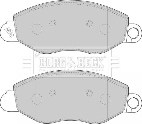 Borg & Beck BBP1714 - Set placute frana,frana disc aaoparts.ro
