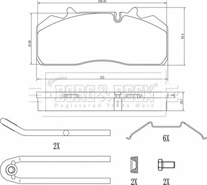 Borg & Beck BBP33007 - Set placute frana,frana disc aaoparts.ro