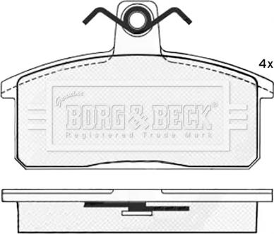 Borg & Beck BBP2545 - Set placute frana,frana disc aaoparts.ro