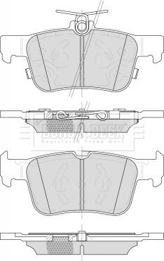 Borg & Beck BBP2509 - Set placute frana,frana disc aaoparts.ro