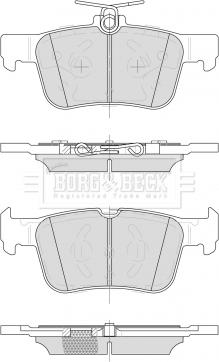 Borg & Beck BBP2505 - Set placute frana,frana disc aaoparts.ro