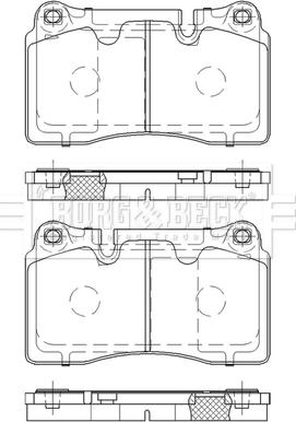 Borg & Beck BBP2576 - Set placute frana,frana disc aaoparts.ro