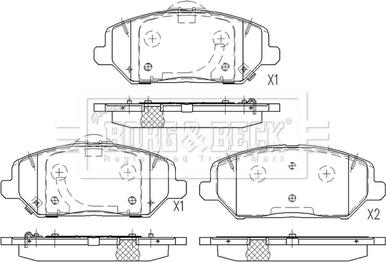 Borg & Beck BBP2640 - Set placute frana,frana disc aaoparts.ro