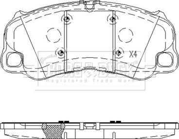 Porsche 992698151F - Set placute frana,frana disc aaoparts.ro