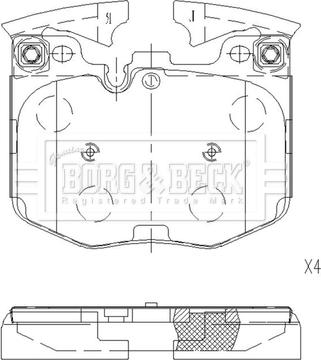 Borg & Beck BBP2659 - Set placute frana,frana disc aaoparts.ro