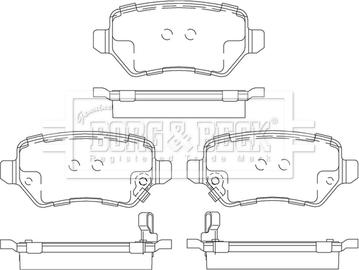 Borg & Beck BBP2609 - Set placute frana,frana disc aaoparts.ro