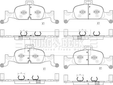 Borg & Beck BBP2602 - Set placute frana,frana disc aaoparts.ro