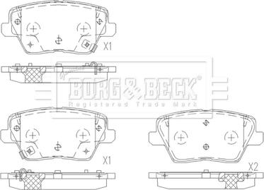 Borg & Beck BBP2680 - Set placute frana,frana disc aaoparts.ro