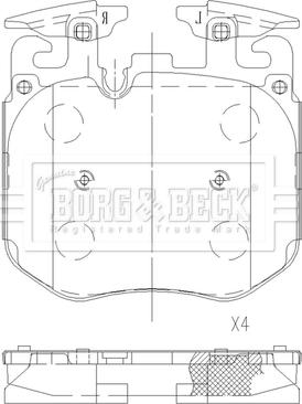 Borg & Beck BBP2630 - Set placute frana,frana disc aaoparts.ro