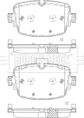 Borg & Beck BBP2674 - Set placute frana,frana disc aaoparts.ro