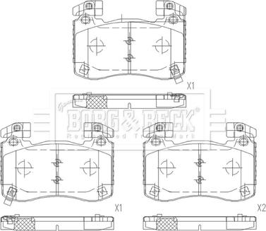 Borg & Beck BBP2676 - Set placute frana,frana disc aaoparts.ro