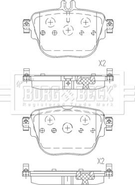 Borg & Beck BBP2673 - Set placute frana,frana disc aaoparts.ro
