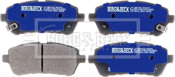 Borg & Beck BBP2182 - Set placute frana,frana disc aaoparts.ro