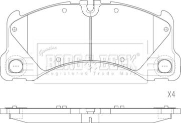 Borg & Beck BBP2866 - Set placute frana,frana disc aaoparts.ro