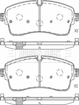 Borg & Beck BBP2800 - Set placute frana,frana disc aaoparts.ro