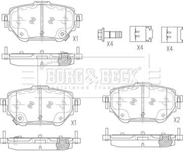 Borg & Beck BBP2875 - Set placute frana,frana disc aaoparts.ro