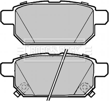 Borg & Beck BBP2300 - Set placute frana,frana disc aaoparts.ro