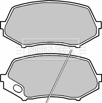 Borg & Beck BBP2258 - Set placute frana,frana disc aaoparts.ro