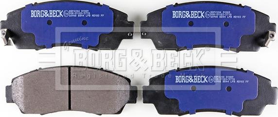 Borg & Beck BBP2204 - Set placute frana,frana disc aaoparts.ro