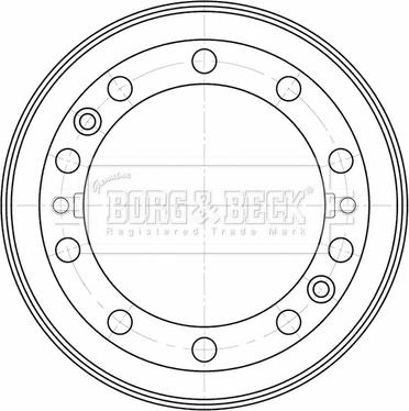 Borg & Beck BBR32575 - Tambur frana aaoparts.ro