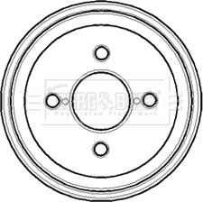 Borg & Beck BBR7095 - Tambur frana aaoparts.ro