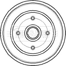 Borg & Beck BBR7044 - Tambur frana aaoparts.ro