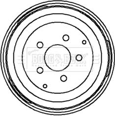 Borg & Beck BBR7047 - Tambur frana aaoparts.ro