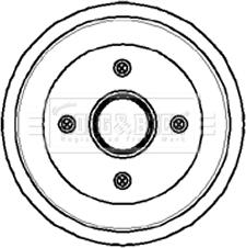 Borg & Beck BBR7054 - Tambur frana aaoparts.ro