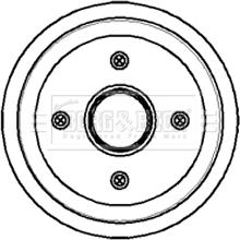 Borg & Beck BBR7055 - Tambur frana aaoparts.ro