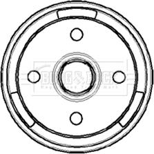 Borg & Beck BBR7019 - Tambur frana aaoparts.ro