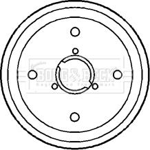 Borg & Beck BBR7017 - Tambur frana aaoparts.ro
