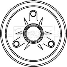 Borg & Beck BBR7026 - Tambur frana aaoparts.ro