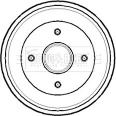 Borg & Beck BBR7141 - Tambur frana aaoparts.ro