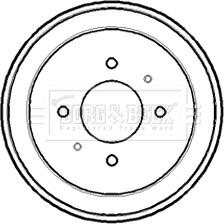 Borg & Beck BBR7160 - Tambur frana aaoparts.ro