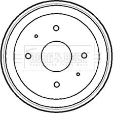 Borg & Beck BBR7161 - Tambur frana aaoparts.ro