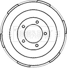 Borg & Beck BBR7185 - Tambur frana aaoparts.ro