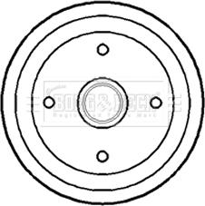 Borg & Beck BBR7176 - Tambur frana aaoparts.ro