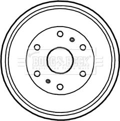 Borg & Beck BBR7234 - Tambur frana aaoparts.ro