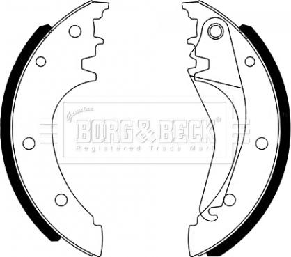 Borg & Beck BBS6494 - Set saboti frana, frana de mana aaoparts.ro