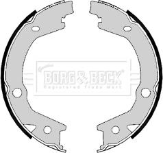 Borg & Beck BBS6406 - Set saboti frana, frana de mana aaoparts.ro