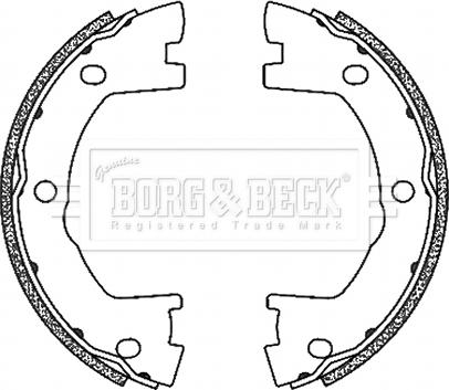 Borg & Beck BBS6503 - Set saboti frana, frana de mana aaoparts.ro