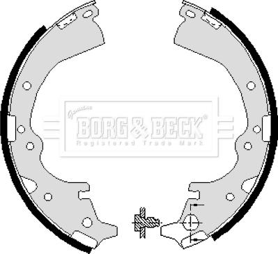 Borg & Beck BBS6040 - Set saboti frana aaoparts.ro