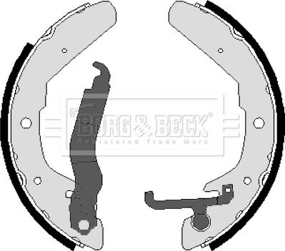 Borg & Beck BBS6041 - Set saboti frana aaoparts.ro