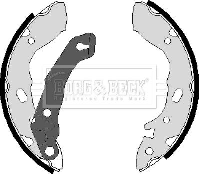 Borg & Beck BBS6050 - Set saboti frana aaoparts.ro