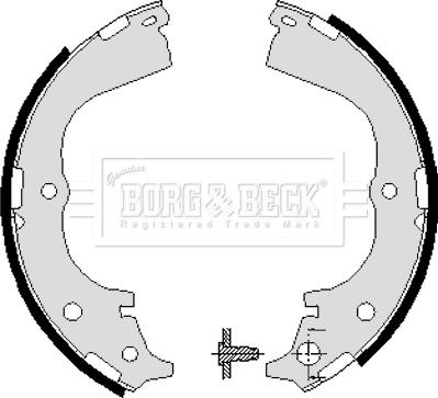 Borg & Beck BBS6018 - Set saboti frana aaoparts.ro
